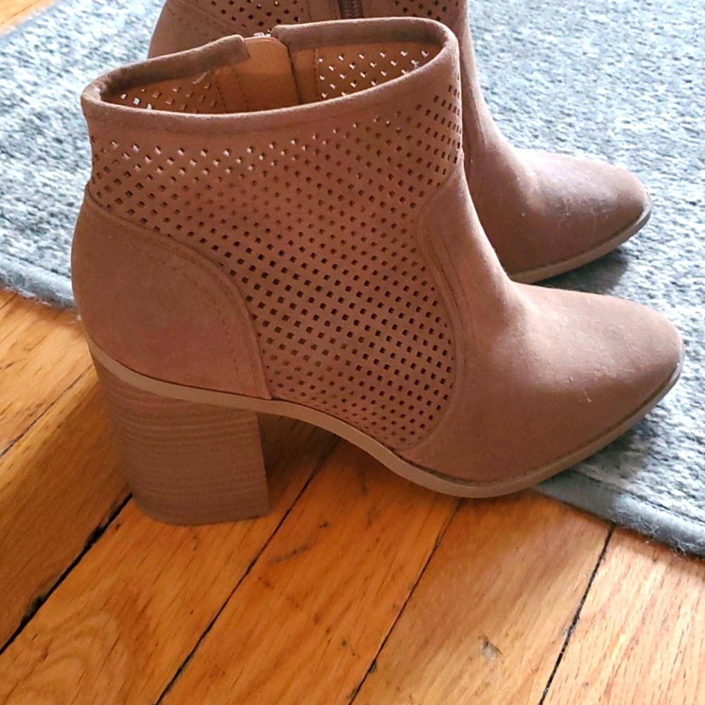 Taupe booties